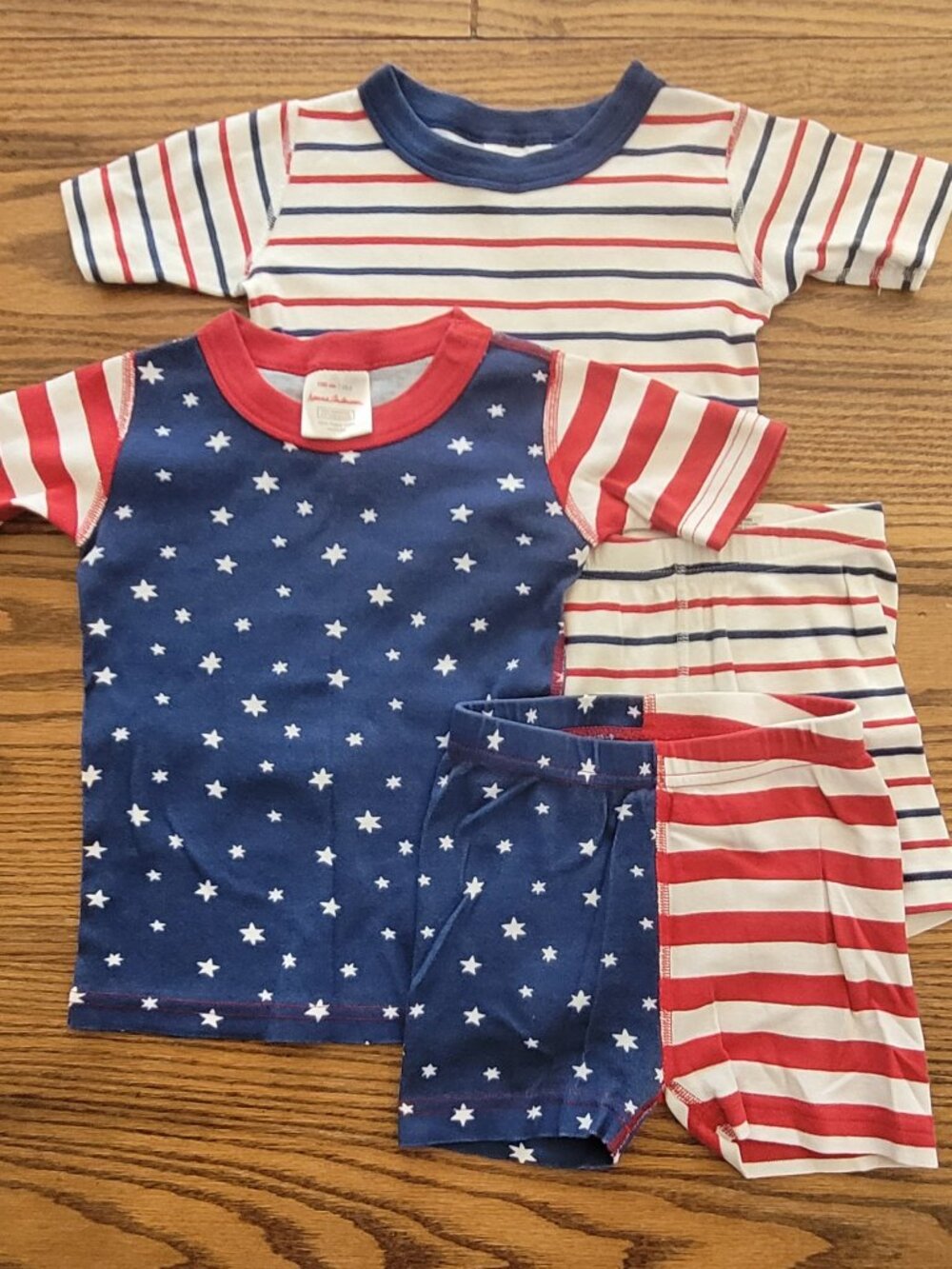 Hanna Andersson July 4th Pajamas / PJs / Short Johns Bundle - Size 100 / 4